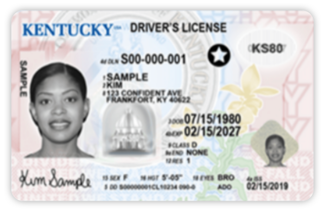 Kentucky's Drivers License example